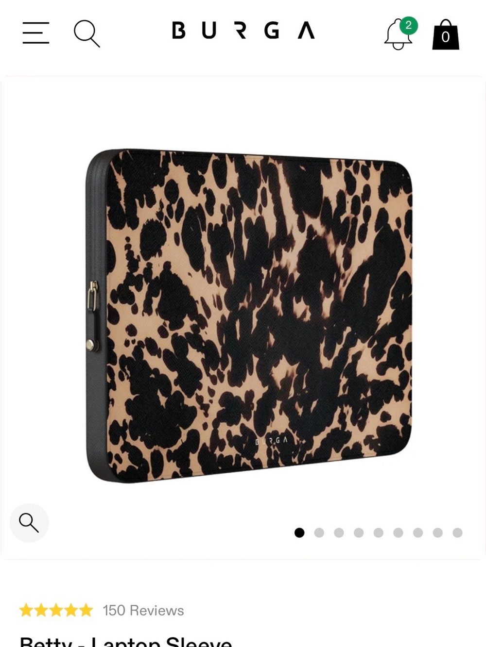 BURGA Leopard Print Tablet Sleeve
